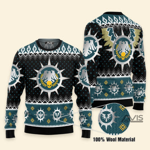 Avis89 Warhammer Raven Guard Iconic - Ugly Christmas Sweater