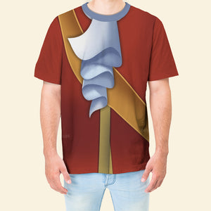 Avis89 Captain Hook Costume Cosplay - 3D TShirt