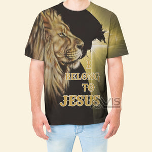 Avis89 Lion Love I Belong To Jesus - 3D TShirt