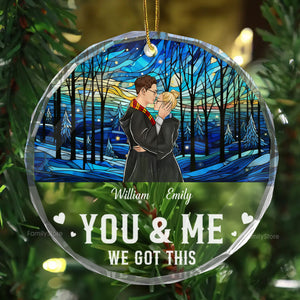 Couple You & Me We Got This - Personalized Glass Ornament- CL20 Avis