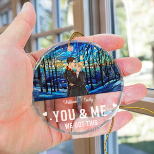 Couple You & Me We Got This - Personalized Glass Ornament- CL20 Avis