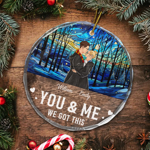 Couple You & Me We Got This - Personalized Glass Ornament- CL20 Avis