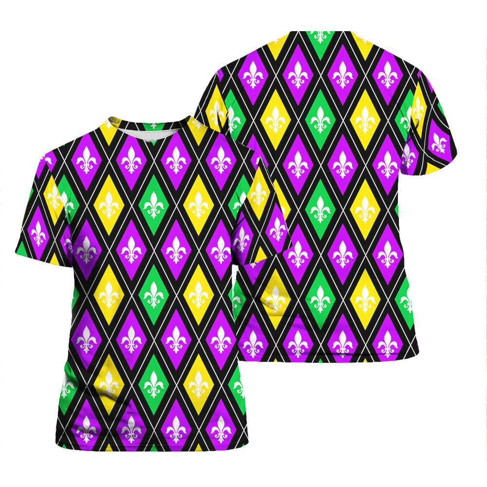 Mardi Gras Fleur De Lis - T-Shirt