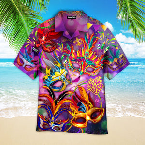 Mardi Gras Mask - Hawaiian Shirt