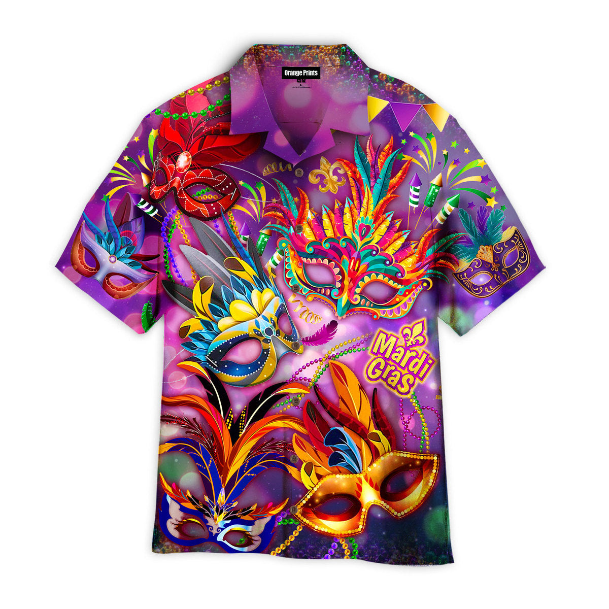 Mardi Gras Mask - Hawaiian Shirt