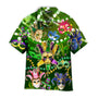 Mardi Gras Masks Carnival Green Light Aloha Hawaiian Shirt For Men Women