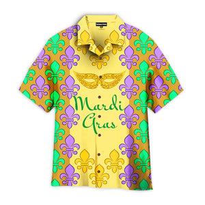 Mardi Gras Masquerade Mask - Hawaiian Shirt