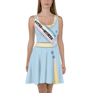 Mary Poppins Mrs. Banks Suffrage Cosplay Costume - Skater Dress