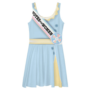 Mary Poppins Mrs. Banks Suffrage Cosplay Costume - Skater Dress