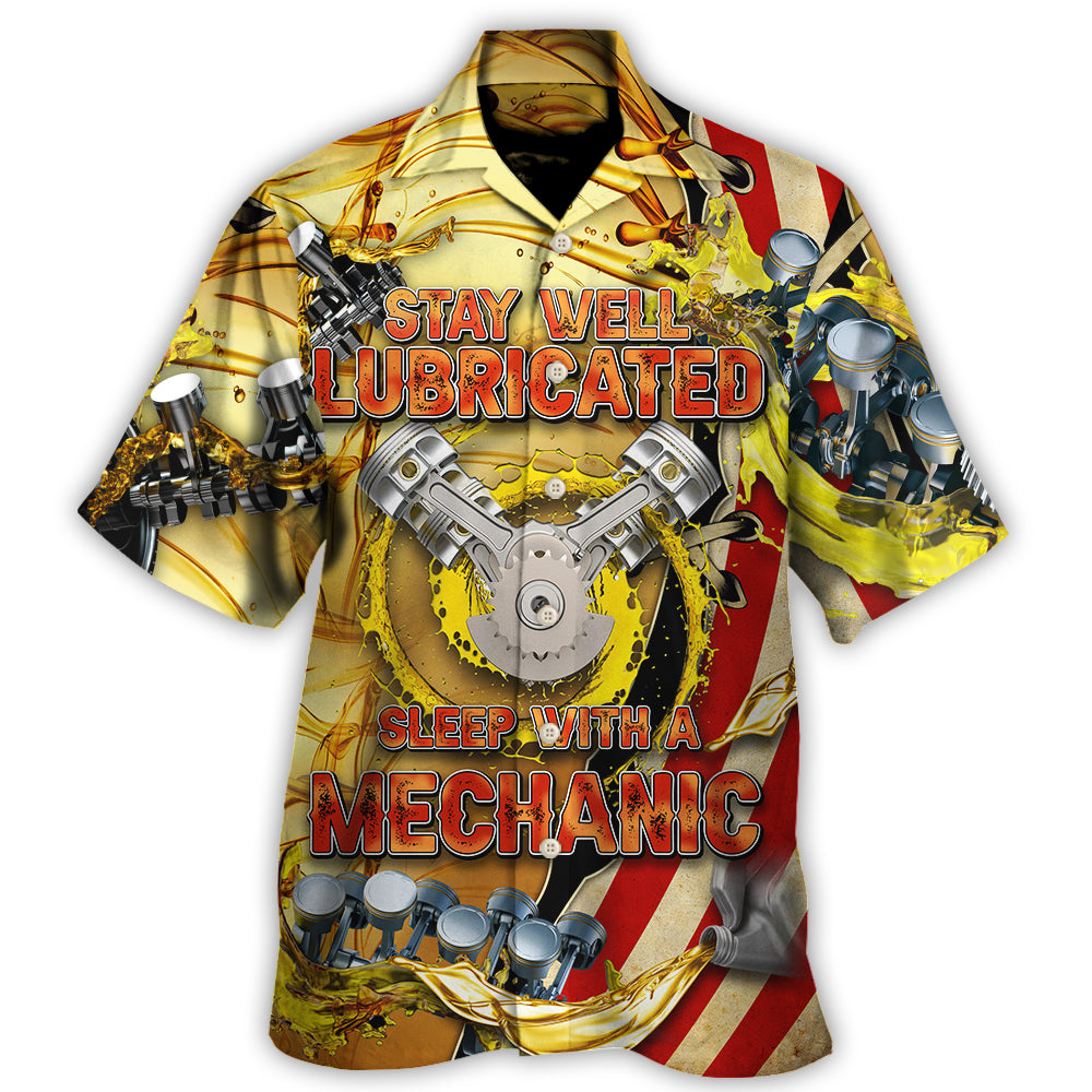 Mechanic Stay Well Lubricated Sleep - Hawaiian Shirt