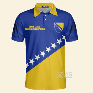 Avis89 Bosnia And Herzegovina Bosnian Tattoo Golf - Men Polo Shirt 