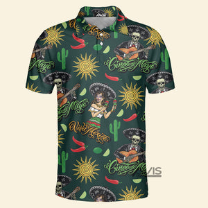 Avis89 Cinco De Mayo Viva Mexico Festival Sun - Men Polo Shirt