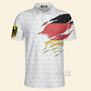 Avis89 Golf Germany Flag V2 - Men Polo Shirt