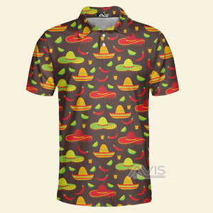 Avis89 Cinco De Mayo Mexican Sombrero Hats - Men Polo Shirt