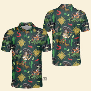 Avis89 Cinco De Mayo Viva Mexico Festival Sun - Men Polo Shirt