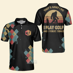 Avis89 Golf Bigfoot Forget The Thing - Men Polo Shirt