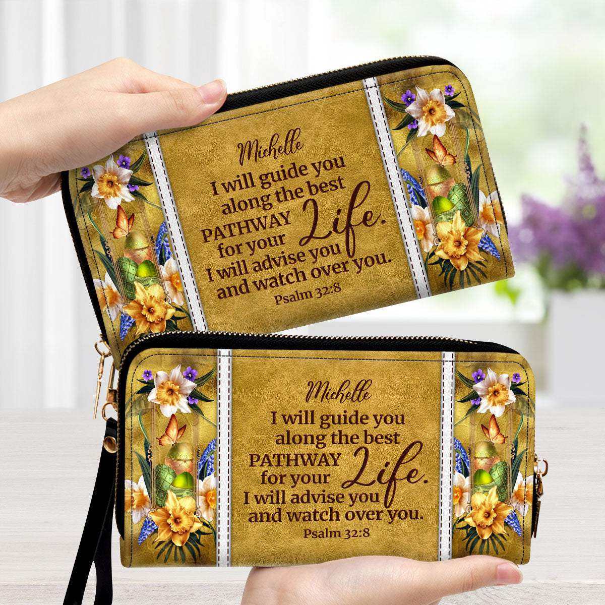 I Will Advise You And Watch Over You - Beautiful Personalized Clutch Purses - AT4080827