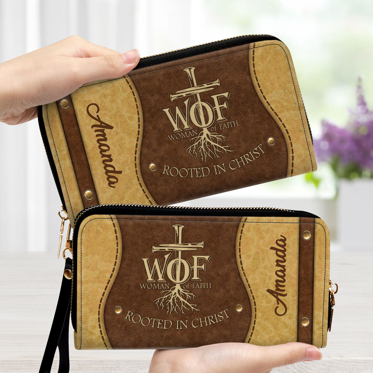 Woman Of Faith Beautiful - Awesome Personalized Clutch Purses - AT4081463