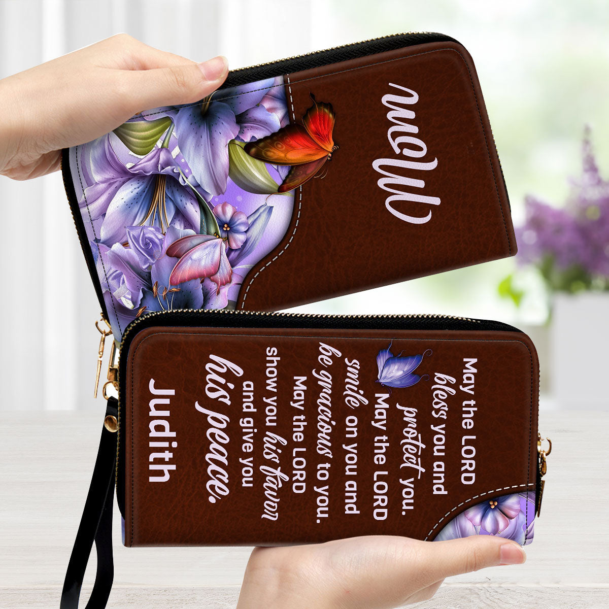 May The Lord Bless You And Protect You - Awesome Personalized Clutch Purses - AT4081339