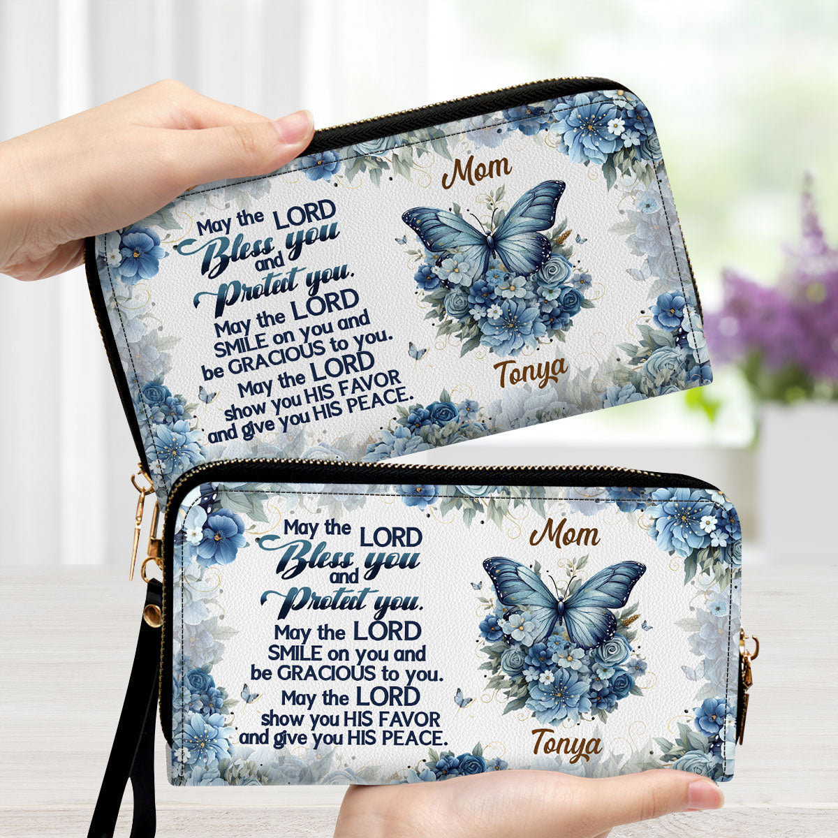 May The Lord Bless You - Scripture Gifts For Women Of God - Personalized Clutch Purses - AT4081228