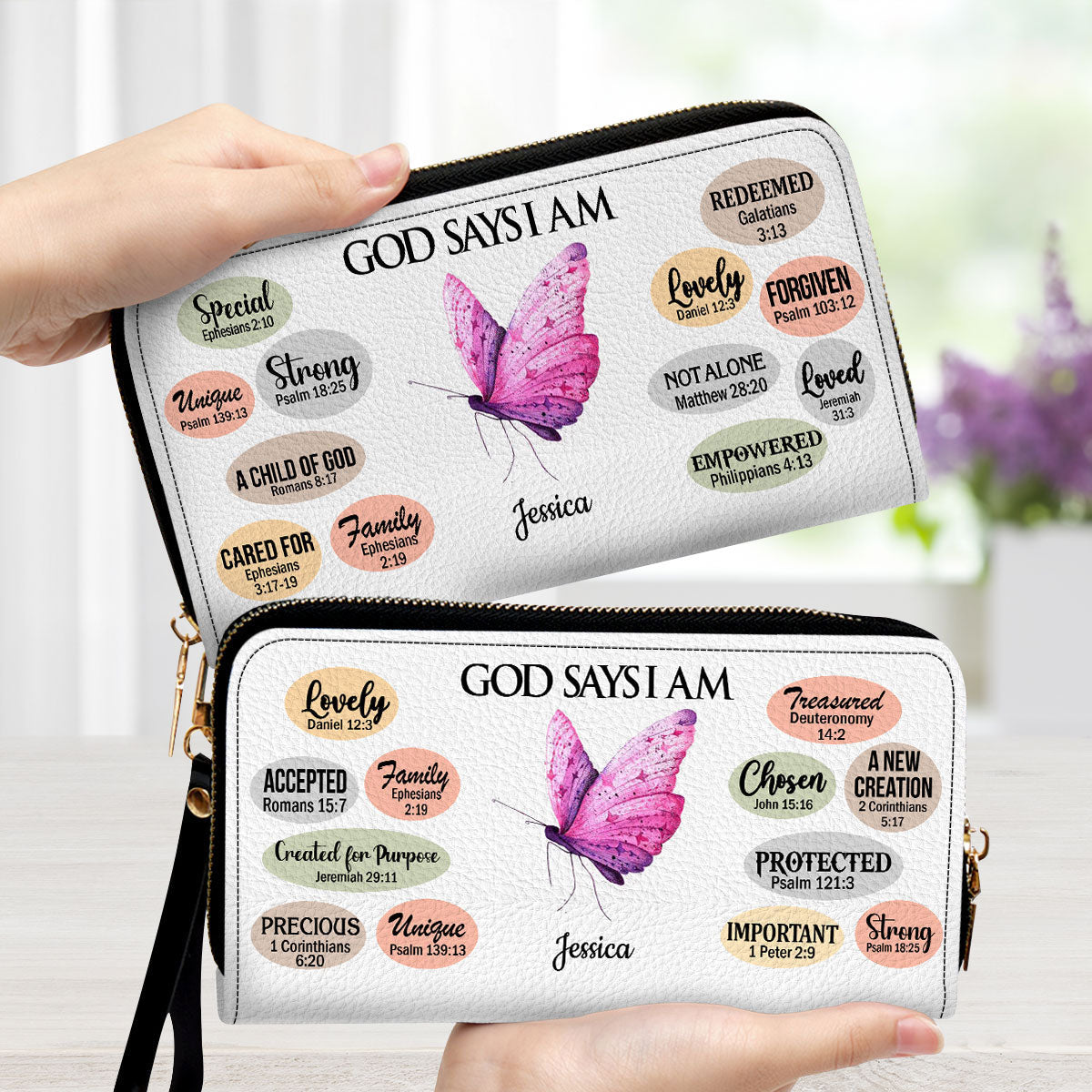 What God Says About You - Thoughtful Gift For Christians - Personalized Clutch Purses - AT4080920