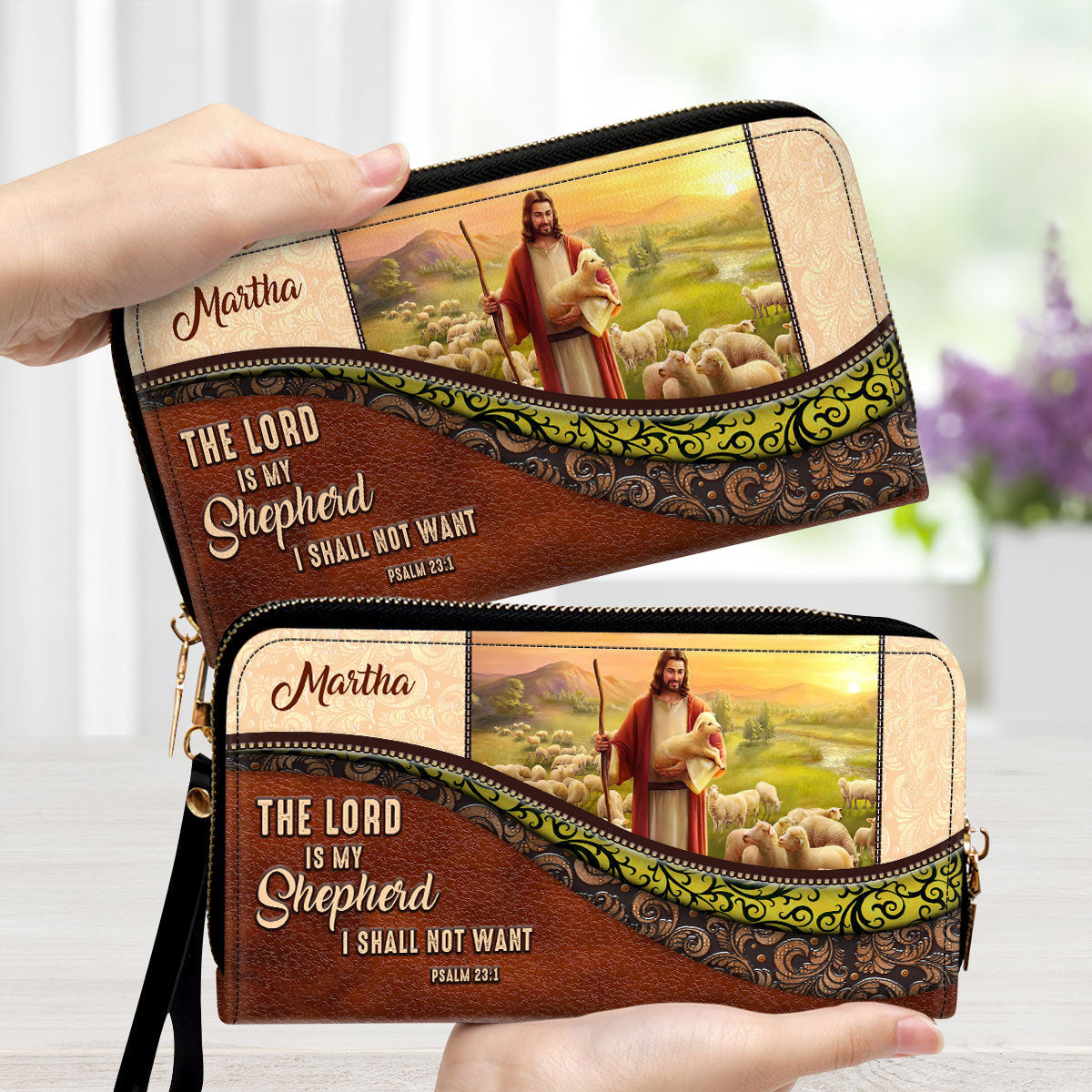 The Lord Is My Shepherd, I Shall Not Want - Unique Personalized Clutch Purses - AT4081437