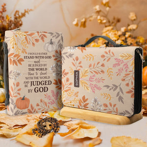 I Would Rather Stand With God - Leather Bible Cover