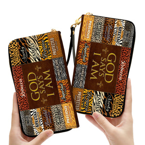 God Says I Am Unique - Thoughtful Gift For Christians - Personalized Clutch Purses - AT4080967