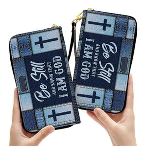 Christian Be Still And Know That I Am God - Unique Personalized Clutch Purses - AT4081449