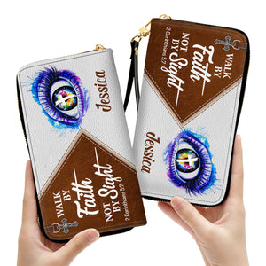 Walk By Faith, Not By Sight - Awesome Personalized Clutch Purses - AT4081427