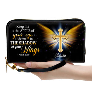 Of God Hide Me In The Shadow Of Your Wings Psalm 178 - Unique Personalized Clutch Purses - AT4080929