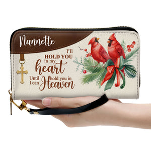 Cardinal Bird I‘ll Hold You In My Heart - Unique Personalized Clutch Purses - AT4081401