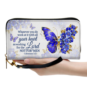 Nehemiah 810 The Joy Of The Lord Is My Strength - Thoughtful Gift For Christians - Personalized Clutch Purses - AT4080919