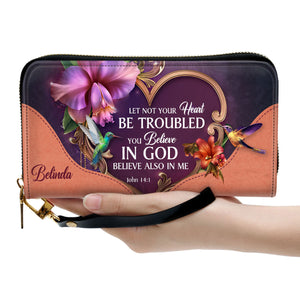 Let Not Your Heart Be Troubled - Awesome Personalized Clutch Purses - AT4081333