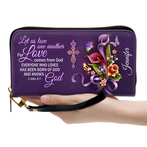 Everyone Who Loves Has Heen Born Of God And Knows God - Scripture Gifts For Women Of God - Personalized Clutch Purses - AT4081422