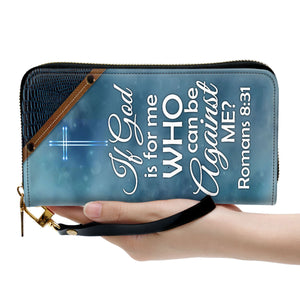 If God Is For Me Who Can Be Against Me - Awesome Personalized Clutch Purses - AT4080703