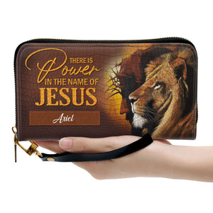 There Is Power In The Name Of Jesus - Awesome Personalized Clutch Purses - AT4081457