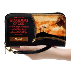 Seek First The Kingdom Of God And His Righteousness - Unique Personalized Clutch Purses - AT4081455