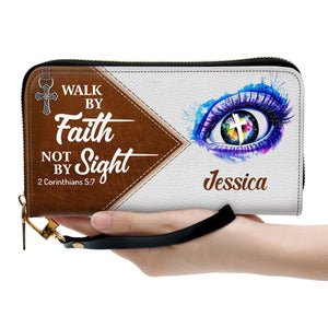 Walk By Faith, Not By Sight - Awesome Personalized Clutch Purses - AT4081427