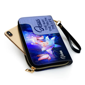 Jesus The Way The Truth The Life - Scripture Gifts For Women Of God - Personalized Clutch Purses - AT4080607