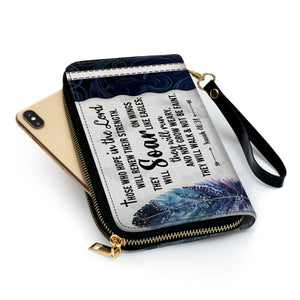 Eagle Those Who Hope In The Lord Will Renew Their Strength - Scripture Gifts For Women Of God - Personalized Clutch Purses - AT4081452