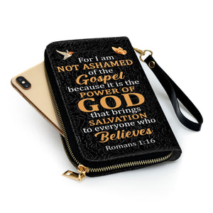 For I Am Not Ashamed Of The Gospel - Personalized Clutch Purses - AT4081332