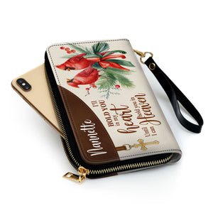 Cardinal Bird I‘ll Hold You In My Heart - Unique Personalized Clutch Purses - AT4081401