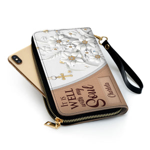 It Is Well With My Soul - Thoughtful Gift For Christians - Personalized Clutch Purses - AT4080720