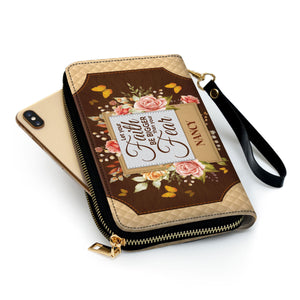 Let Your Faith Be Bigger Than Your Fear - Thoughtful Gift For Christians - Personalized Clutch Purses - AT4080721