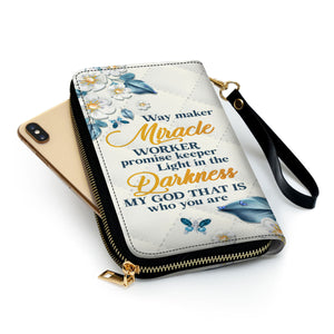 Way Maker And Miracle Worker - Personalized Clutch Purses - AT4080601