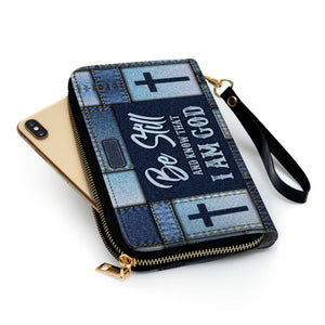 Christian Be Still And Know That I Am God - Unique Personalized Clutch Purses - AT4081449