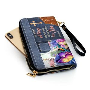 He Works All Things For The Good Of Those Who Love Him - Personalized Clutch Purses - AT4080712