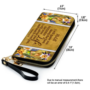 I Will Advise You And Watch Over You - Beautiful Personalized Clutch Purses - AT4080827