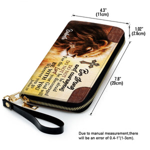 Be Strong And Courageous - Thoughtful Gift For Christians - Personalized Clutch Purses - AT4080708